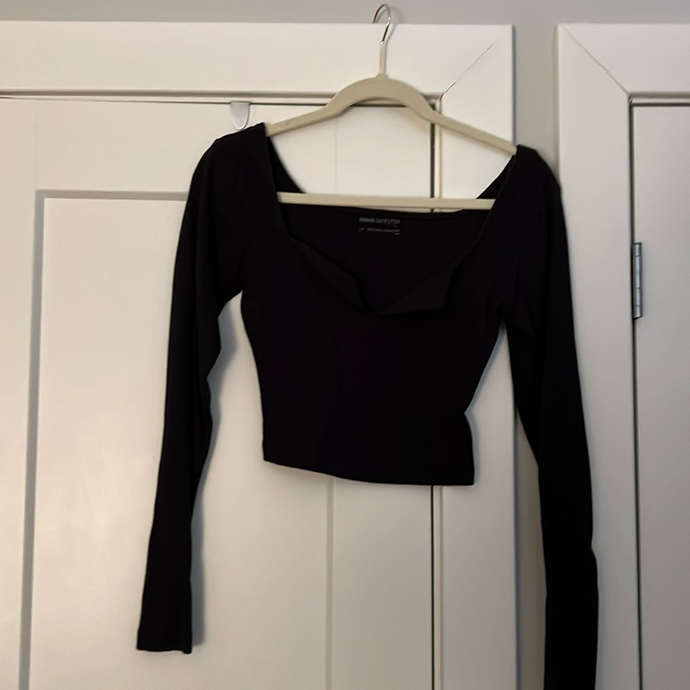 Black urban outfitters crop top